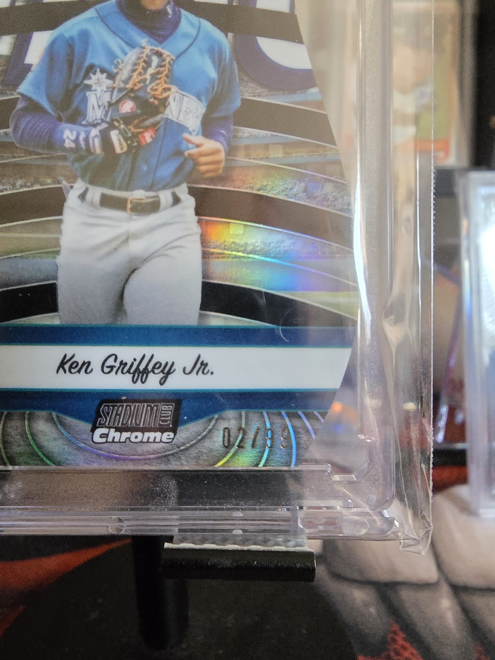 2024 Topps Stadium Club Chrome Ken Griffey Jr Triumvirates Die-Cut /99 #TVN-8 - Picture 3 of 3